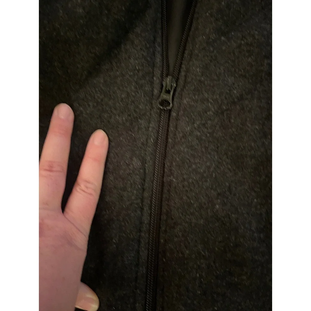 Vintage Woolrich Women's‎ Wool Quilted Charcoal Heather Full Zip Jacket- Size L